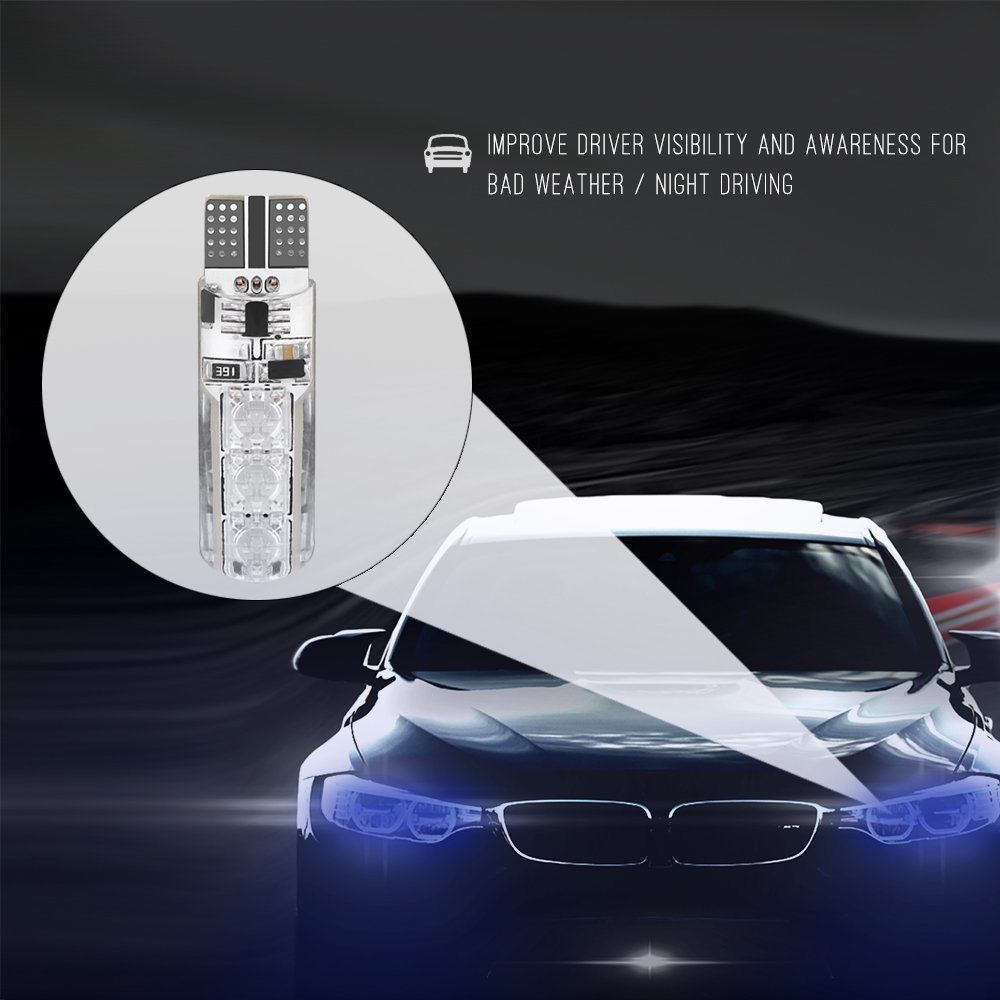 RGB Led Αυτοκινήτου 6x SMD LED CAN BUS 360° με Τηλεχειριστήριο - 2 τεμάχια